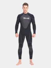 YonSub Men 1.5MM One Piece Black Wetsuit Front